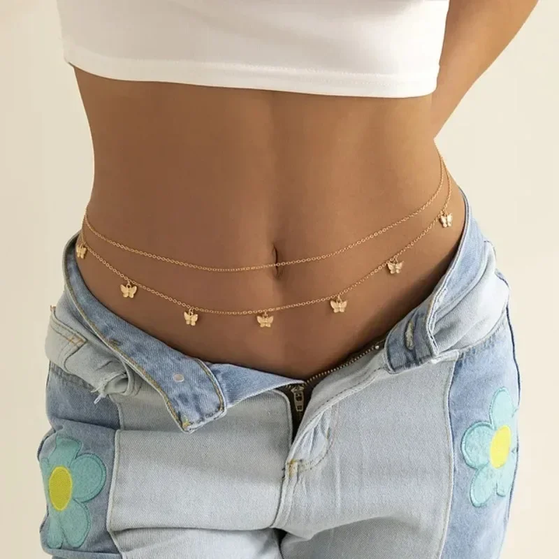 Body Jewelry Helix - Новый очаровательный сексуальный двухслойный цепочка-бабочка для