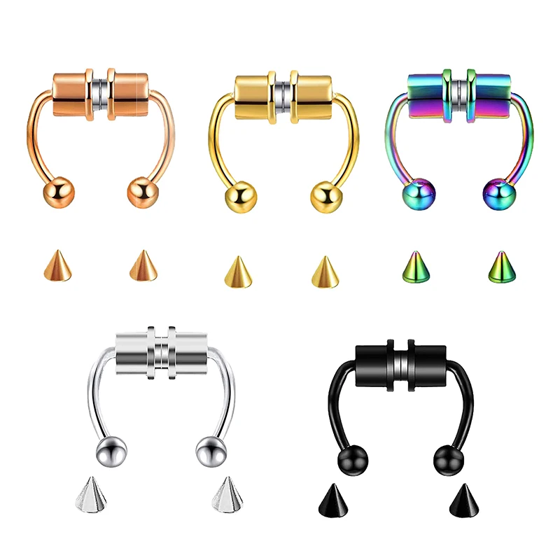 Body Jewelry Nose Ring - Поддельное кольцо для пирсинга в носу,