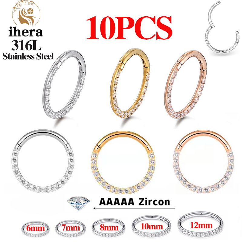 Body Jewelry Nose Ring - 1/10 шт. Кольца для носа из