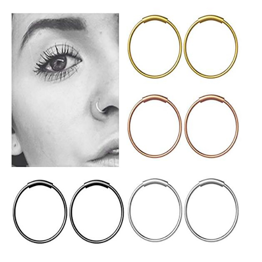 Body Jewelry Nose Ring - 3 шт./лот, 316L хирургическая сталь, бесшовные