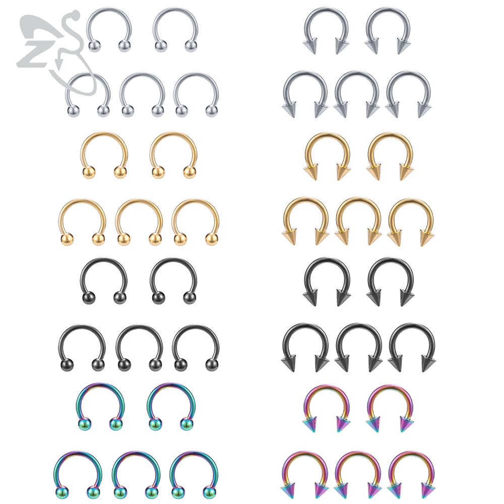 Кольцо в нос ZS, подкова из хи – обзор и цена Body Jewelry Nose Ring
