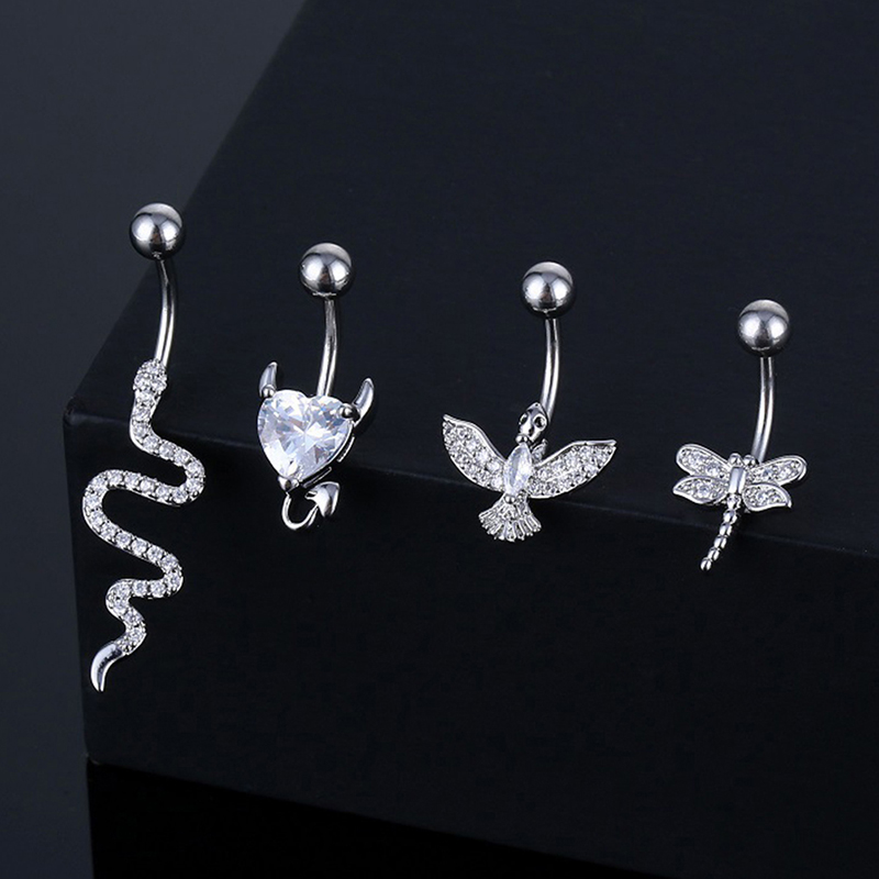 Кристаллическое кольцо для пуп – обзор и цена Body Jewelry Belly Button Rings