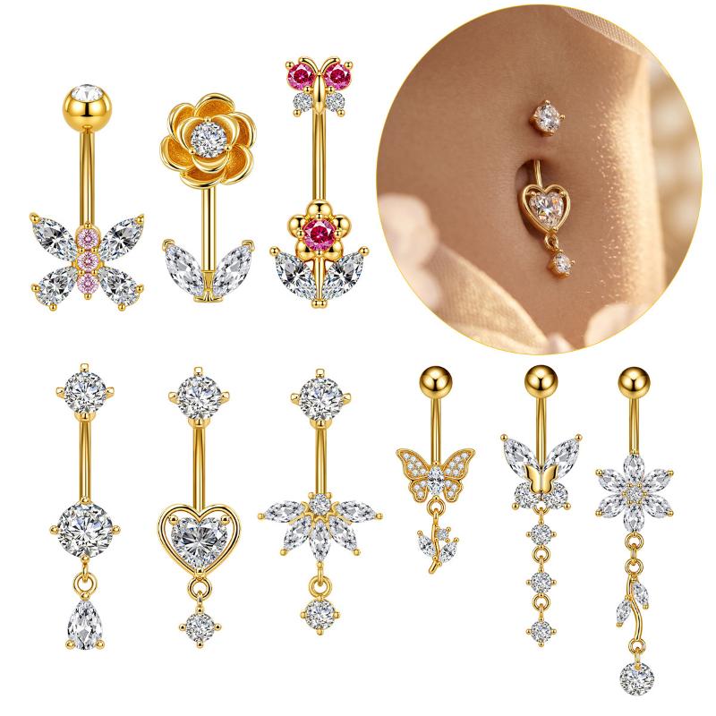 1 шт. Украшение для пупка с ци – обзор и цена Body Jewelry Belly Button Rings