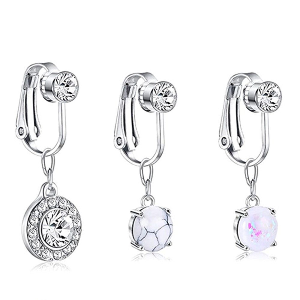 Модный женский кольцо-клипса д – обзор и цена Body Jewelry Belly Button Rings