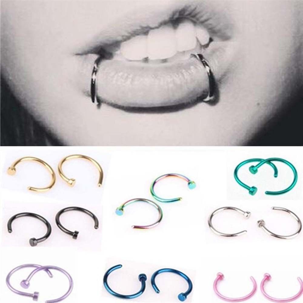 10 шт. тонких сережек-кольцев  – обзор и цена Body Jewelry Nose Ring